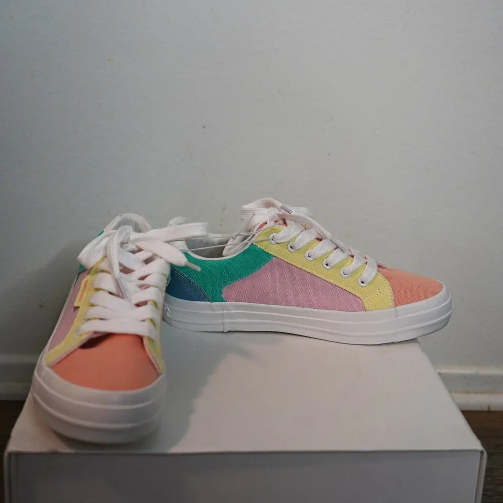 Rocket Dog Cheery Plush Foam Comfort Summer Sneaker Size 9 / Color Block Rainbow - Picture 12 of 12